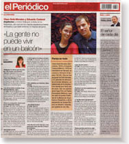 Contraportada El Periódico de Cataluña. Barcelona